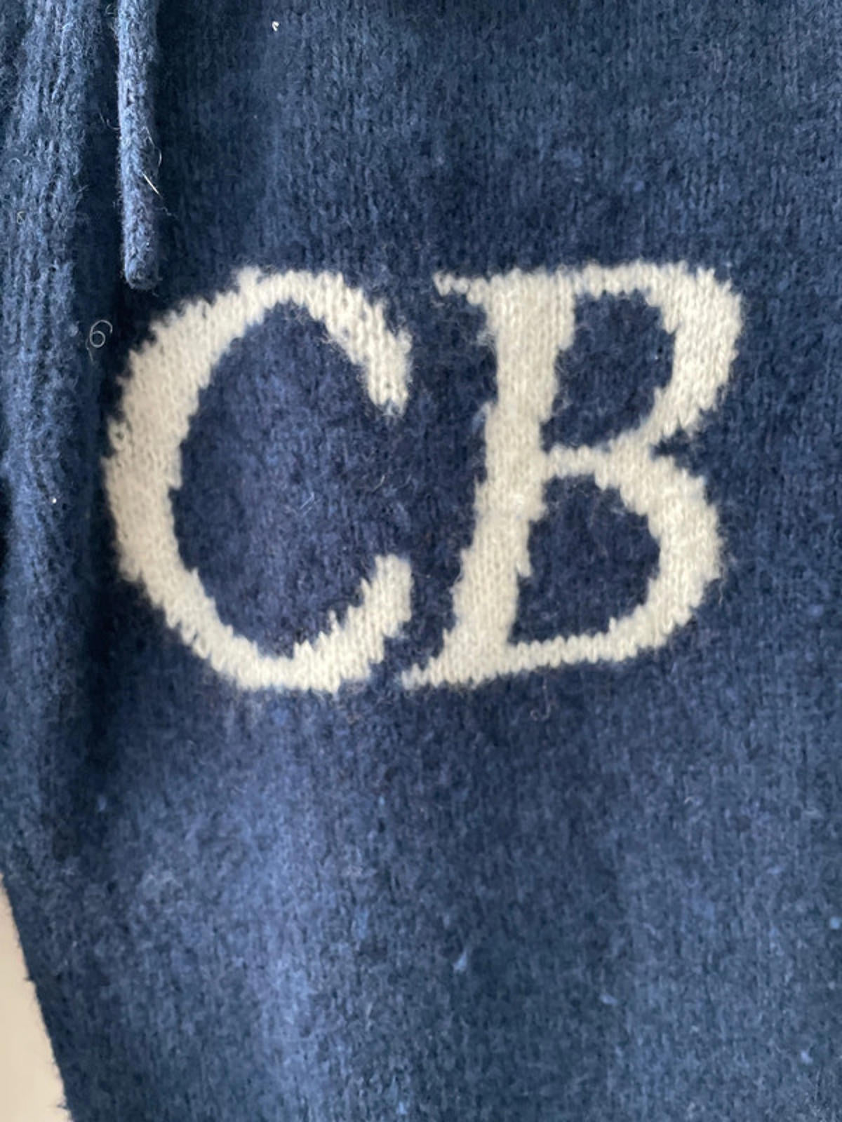 Men’s Cole Buxton Logo Knit Relaxed Fit Wool blend Trouser In Navy - Medium - 2523