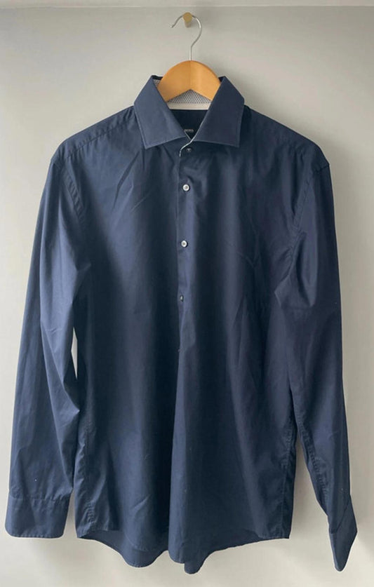 Men’s Hugo Boss Shirt In Regular Fit Long Sleeve - Large