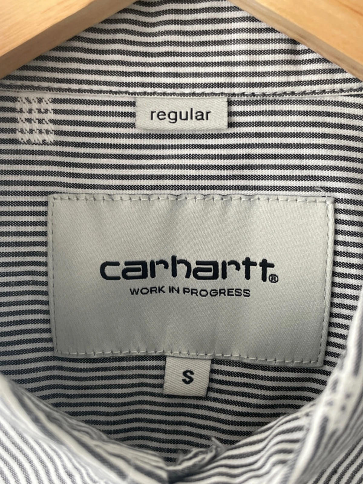 Men’s Carhartt Orton 313 Regular Fit Premium Shirt In Navy/White - Small - 1542