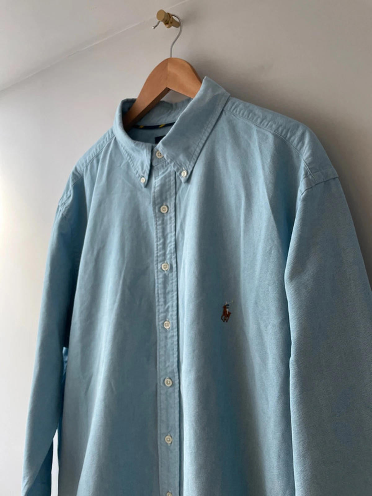 Men’s Ralph Lauren Classic Fit Oxford Chambray Shirt In Blue - XXLarge - 2715