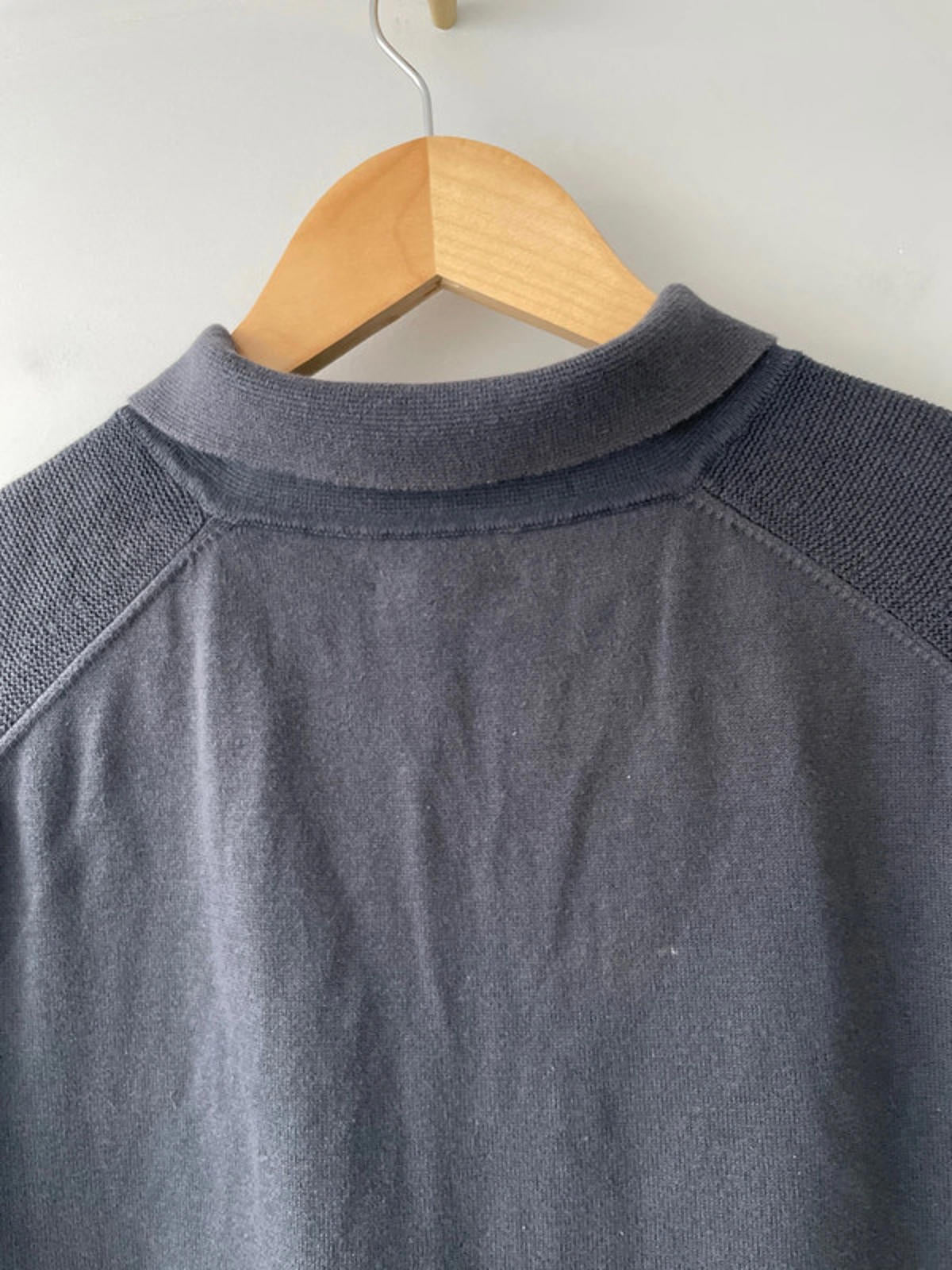 Men’s Reiss 1/4 Zip Premium Knitted Polo Top In Grey - Large - 2514