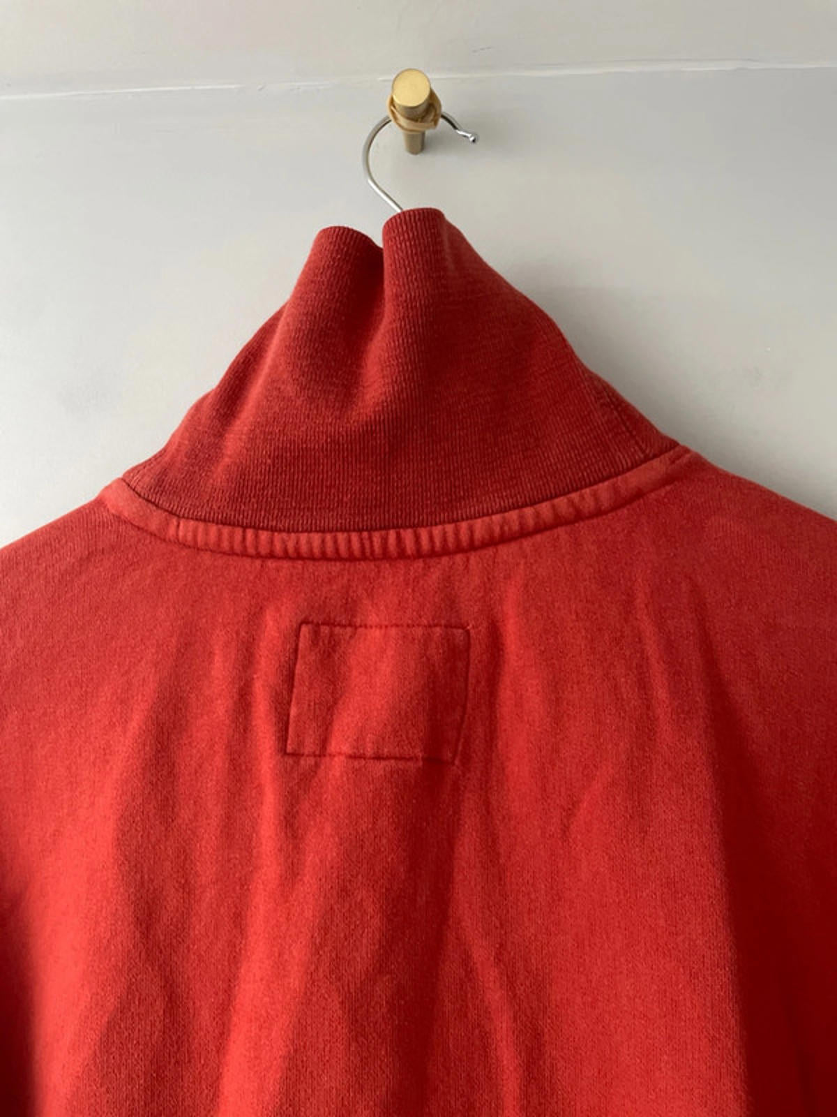 Men’s Woolrich Shawl Collar Jumper Top In Red - Medium - 2449