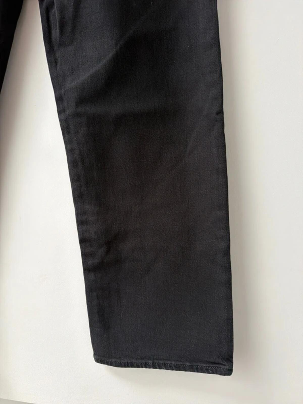 Women’s Levi’s High Waisted Ribcage Straight Fit Jeans In Black - W28/L27 - 3311