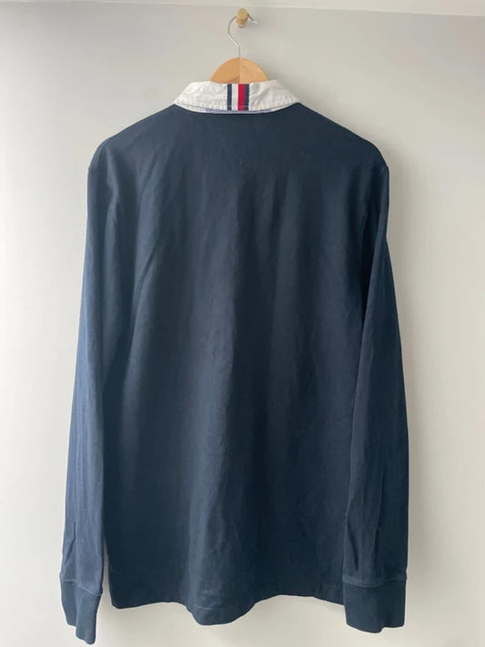 Men’s Tommy Hilfiger Classic Rugby Polo Top In in Navy - XLarge - 2903