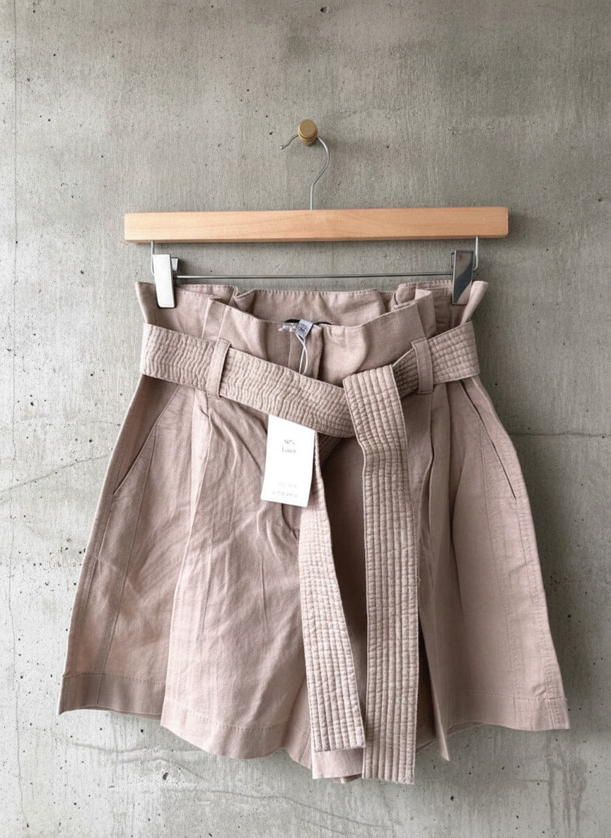 Women’s & Other Stories linen tie front style shorts in beige - Uk6 - 3440