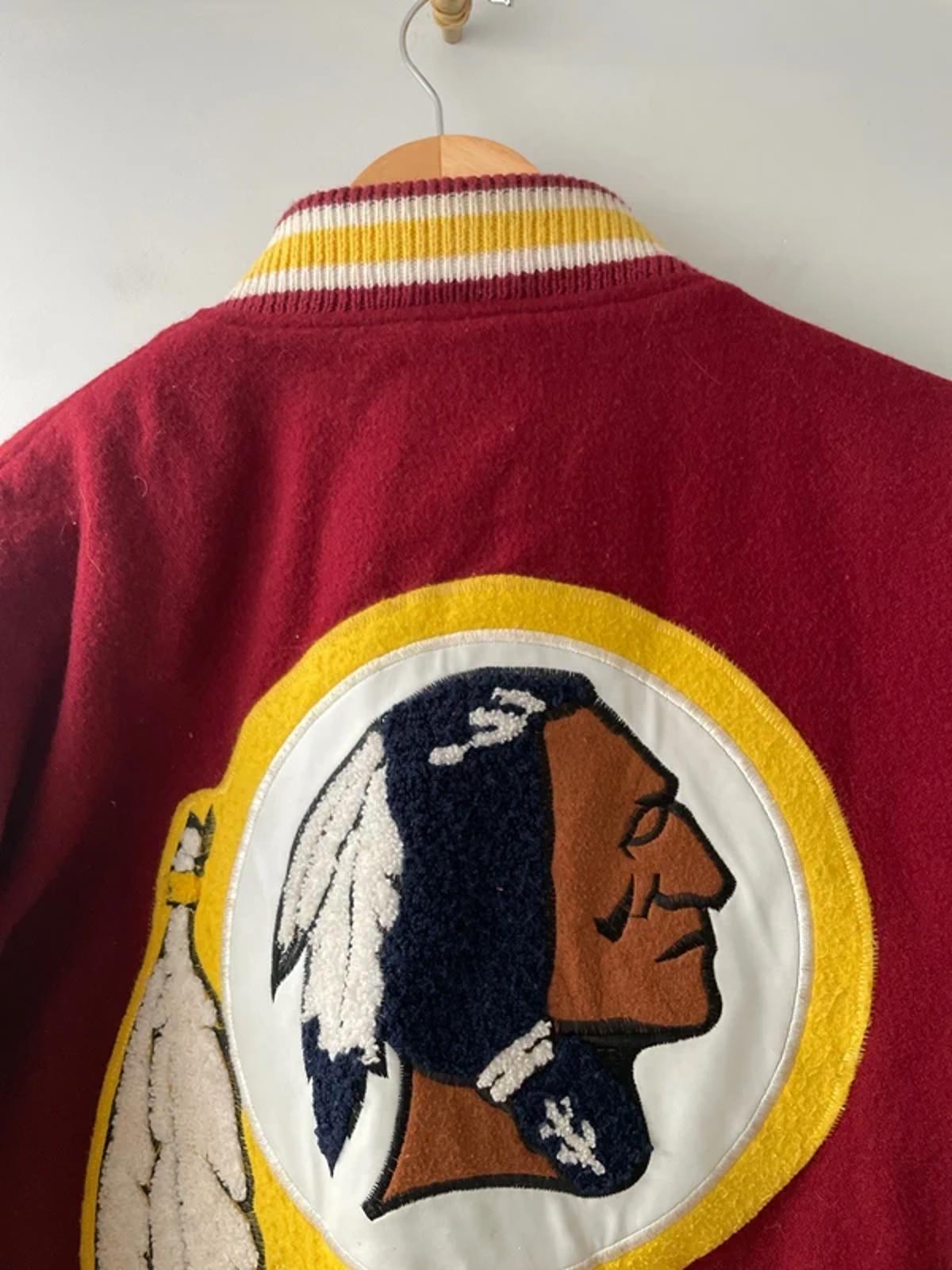 Men’s Washington Redskins Rare Wool Bomber Jacket in Red/Yellow - Medium - 2956