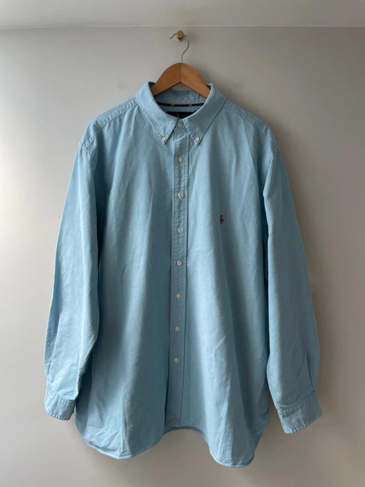 Men’s Ralph Lauren Classic Fit Oxford Chambray Shirt In Blue - XXLarge - 2715