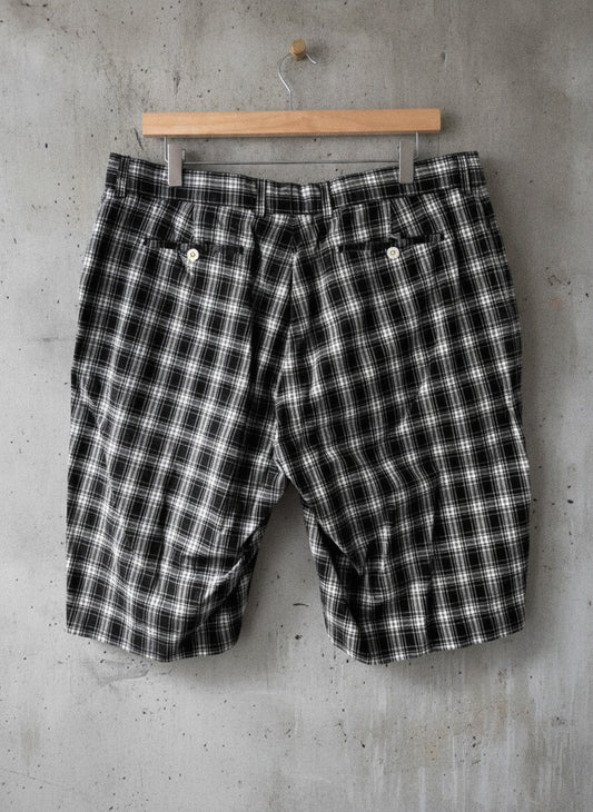 Mens Ralph Lauren Checked Shorts in Navy/Cream - W36/L11 - 3153