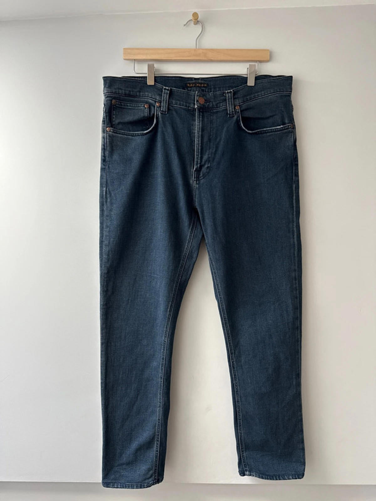 Men’s Nudie Lean Dean Slim Leg Jeans In Navy - W36/L34 - 0935