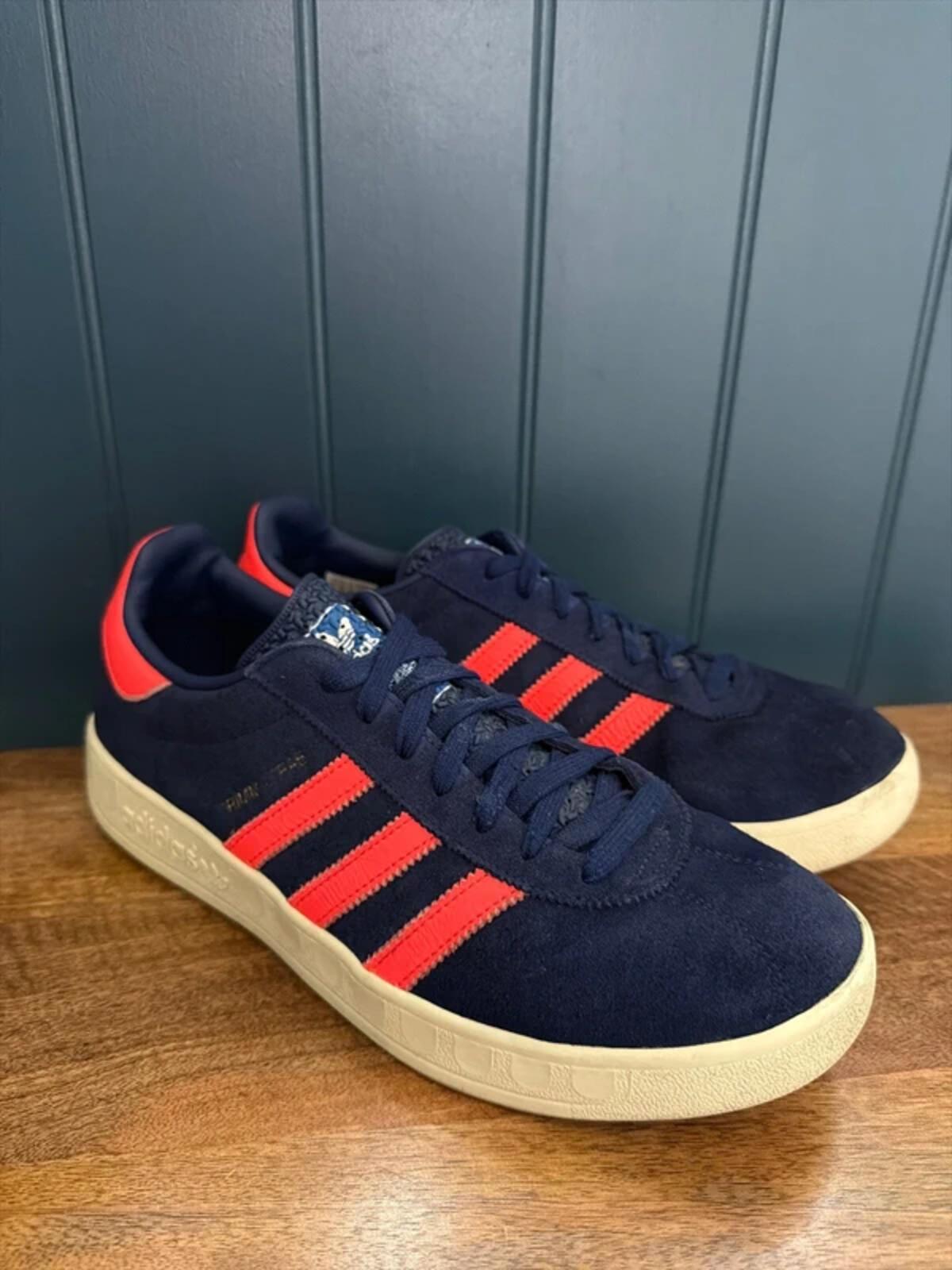 Men’s Adidas Trimm Trab Suede Trainers In Navy - Uk10 - 3323