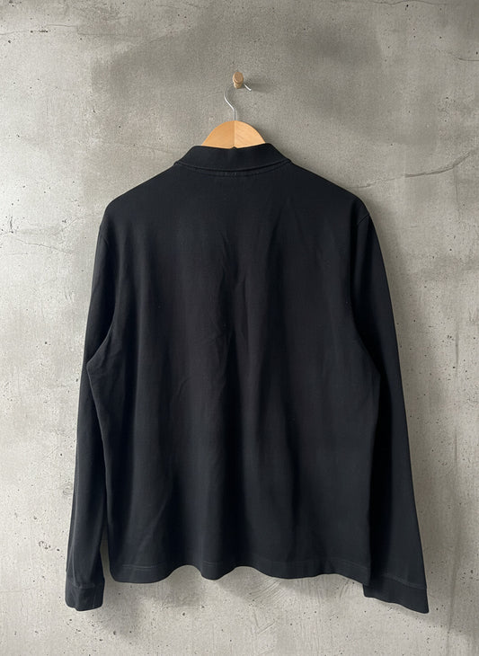Men’s Lacoste Long Sleeve Slim Fit Polo Top In Black - Xlarge - 3460