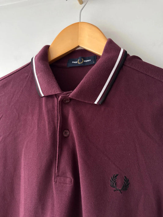 Men’s Fred Perry Classic polo top with topping details - Small - 0889