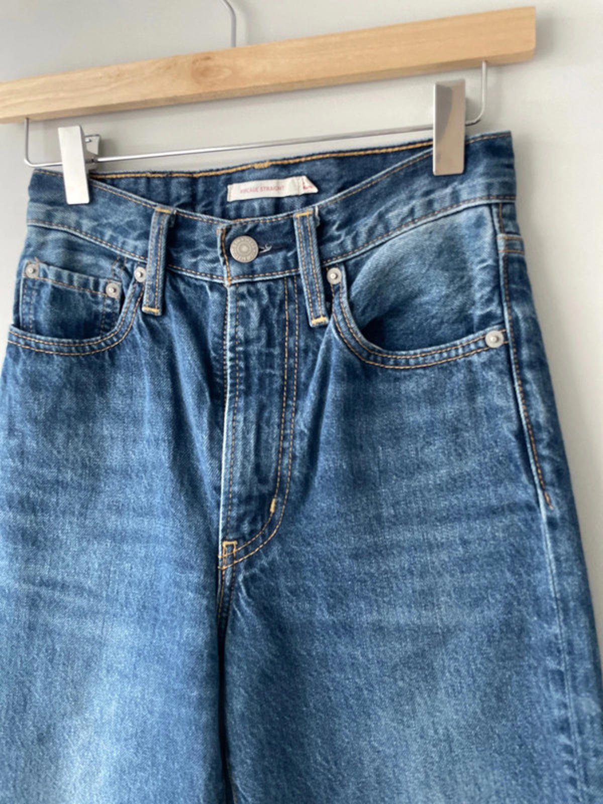 Women’s White Label Levi’s High Waisted Ribcage Straight Fit Jeans -W24/L27-1857