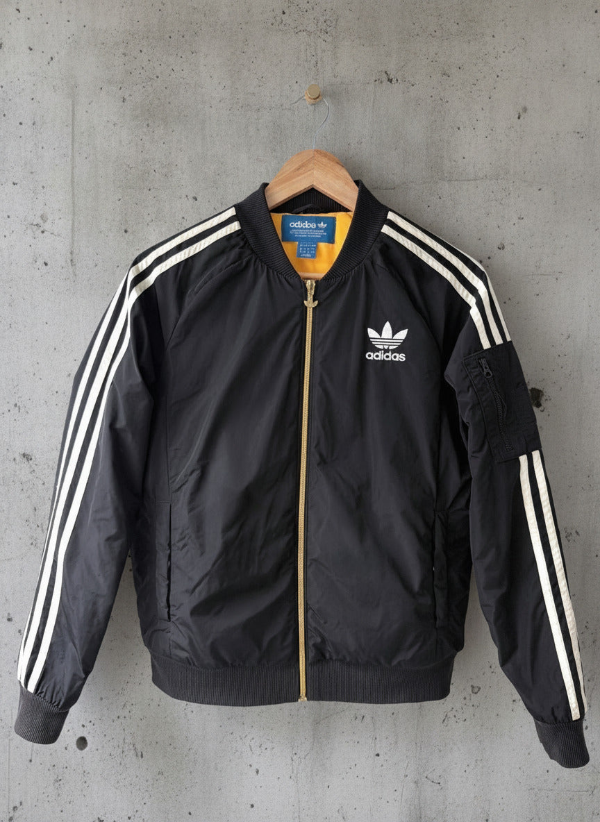 Women’s Adidas Padded Bomber Jacket In Black - Uk8 - 3673