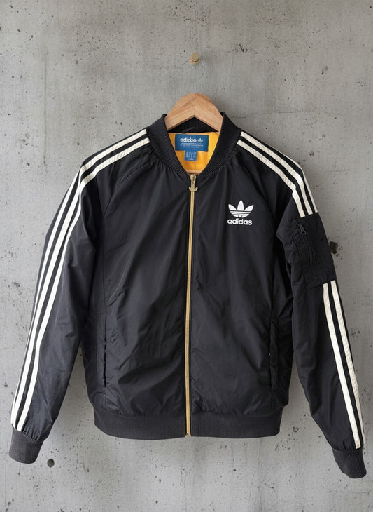 Women’s Adidas Padded Bomber Jacket In Black - Uk8 - 3673