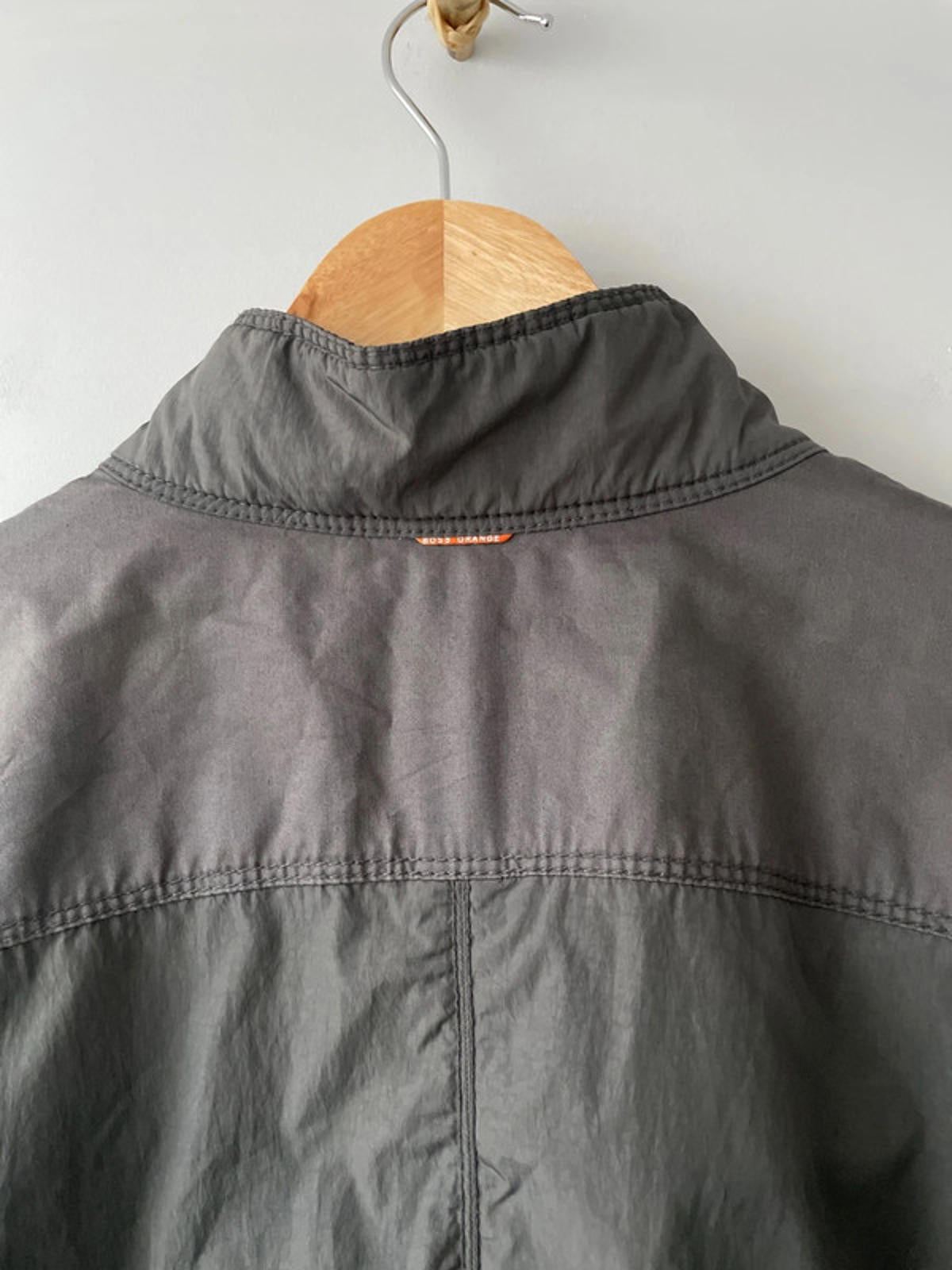 Men’s Hugo Boss Windbreaker Harrington Jacket in Grey - Medium - 2665