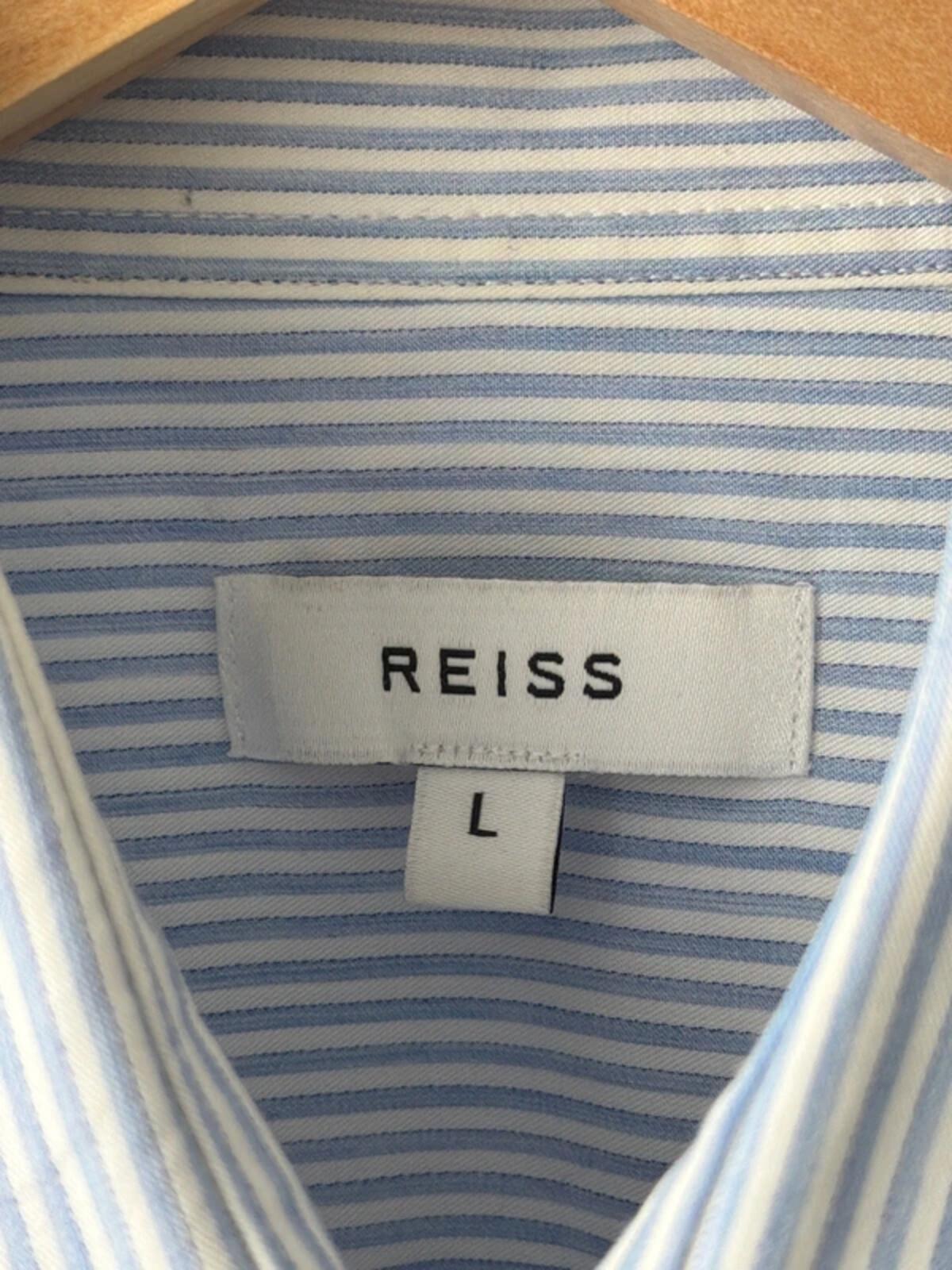 Men’s Reiss Long Sleeve Stripped Shirt - Large - 3398