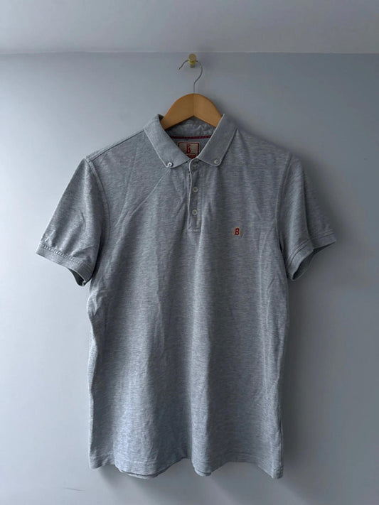 Men’s Baracuta classic polo top with button down collar - large - 0293