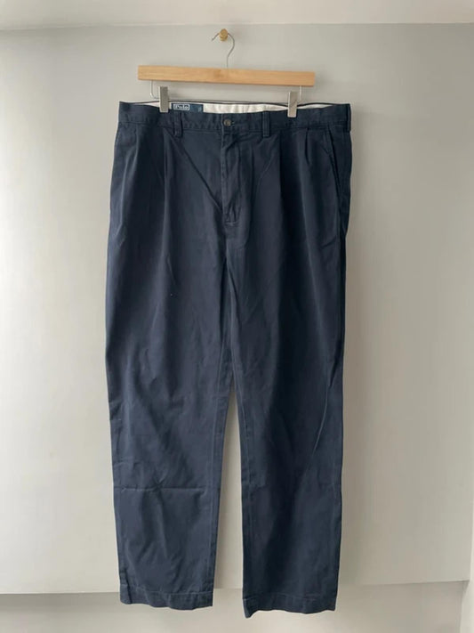 Men’s Ralph Lauren Classic Fit Prospect Chino Trousers In Navy Blue - W38/L32 - 2924