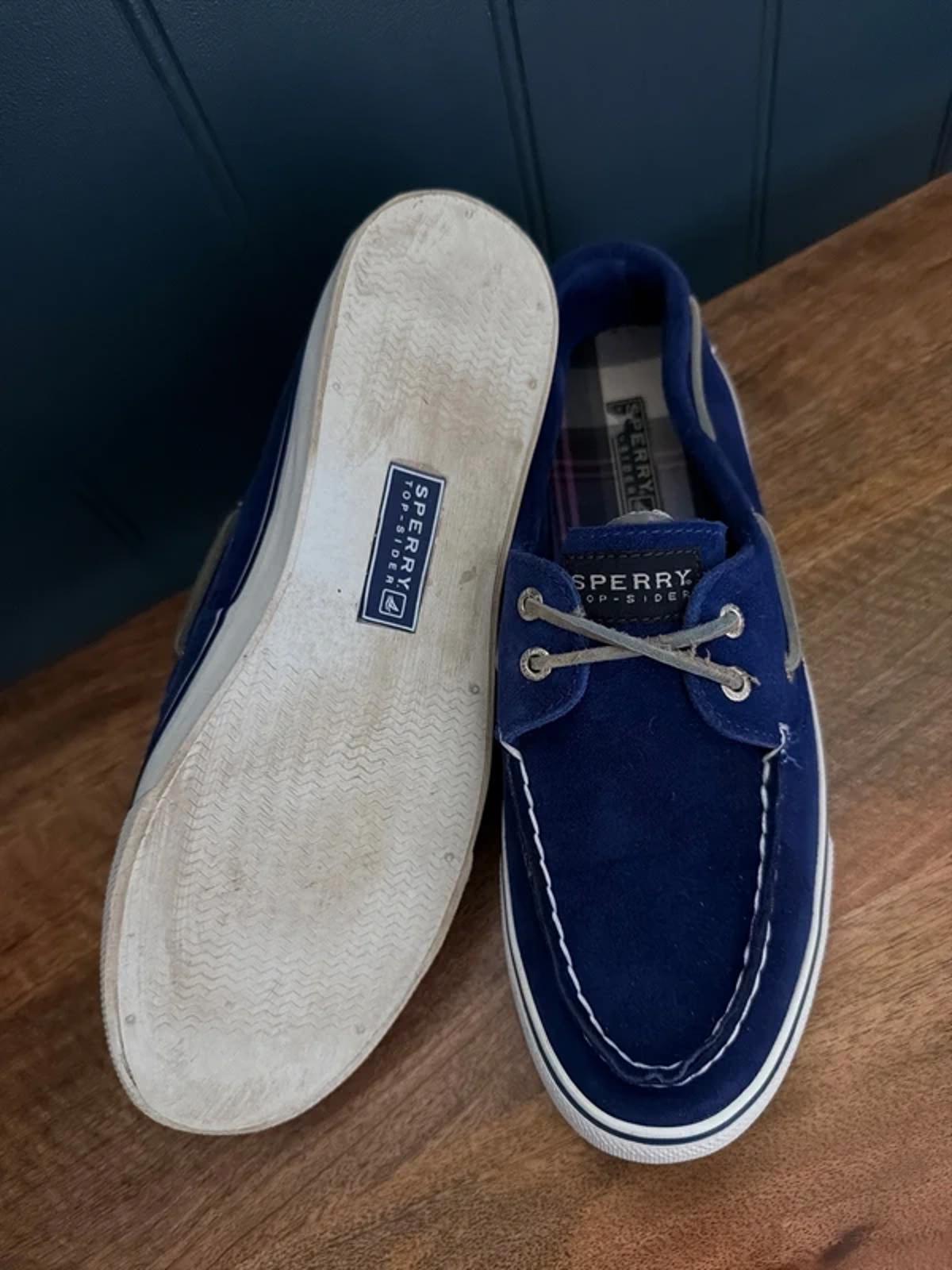 Women’s Sperry Premium Suede Classic Boat Deck Shoes In Navy - Uk8.5 - 3279