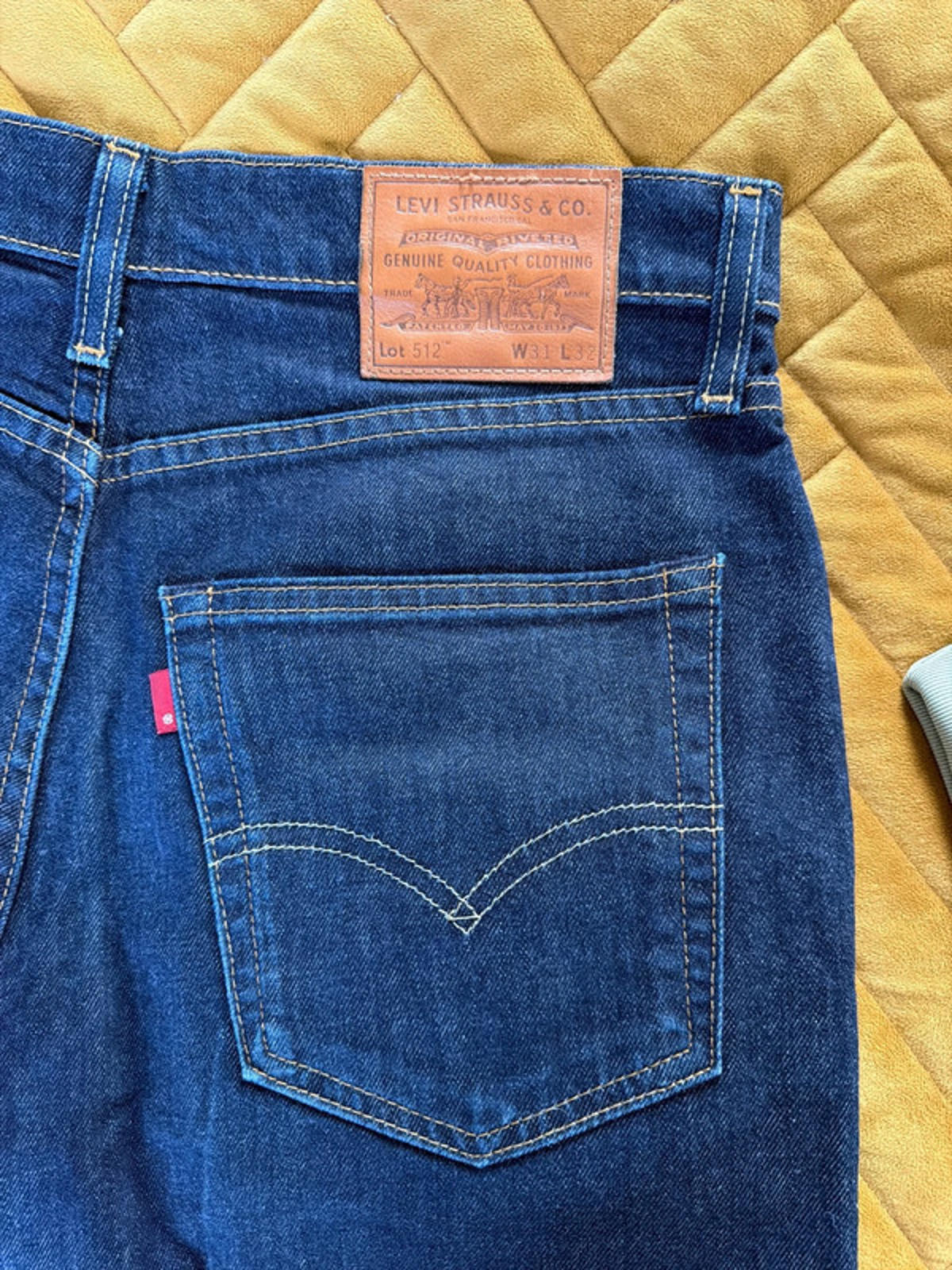Men’s Levi’s 512 Slim Fit Jeans In Navy - W31/L32 - 2673