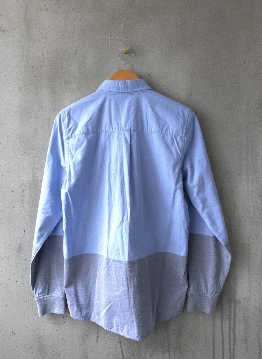 Men’s Carhartt Turner Slim Fit Long Sleeve Oxford Shirt In Blue - Medium - 0283