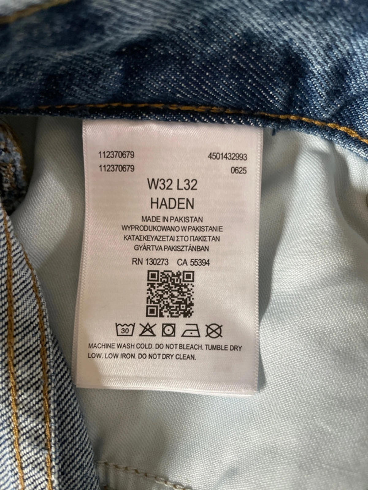 Mens Lee Haden Straight Fit Jeans In Blue - W32/L32 - 2345