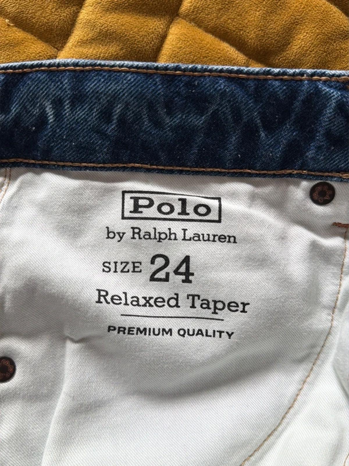 Women’s Ralph Lauren Straight Leg Distressed Jeans In Navy - W24/L27 - 3242