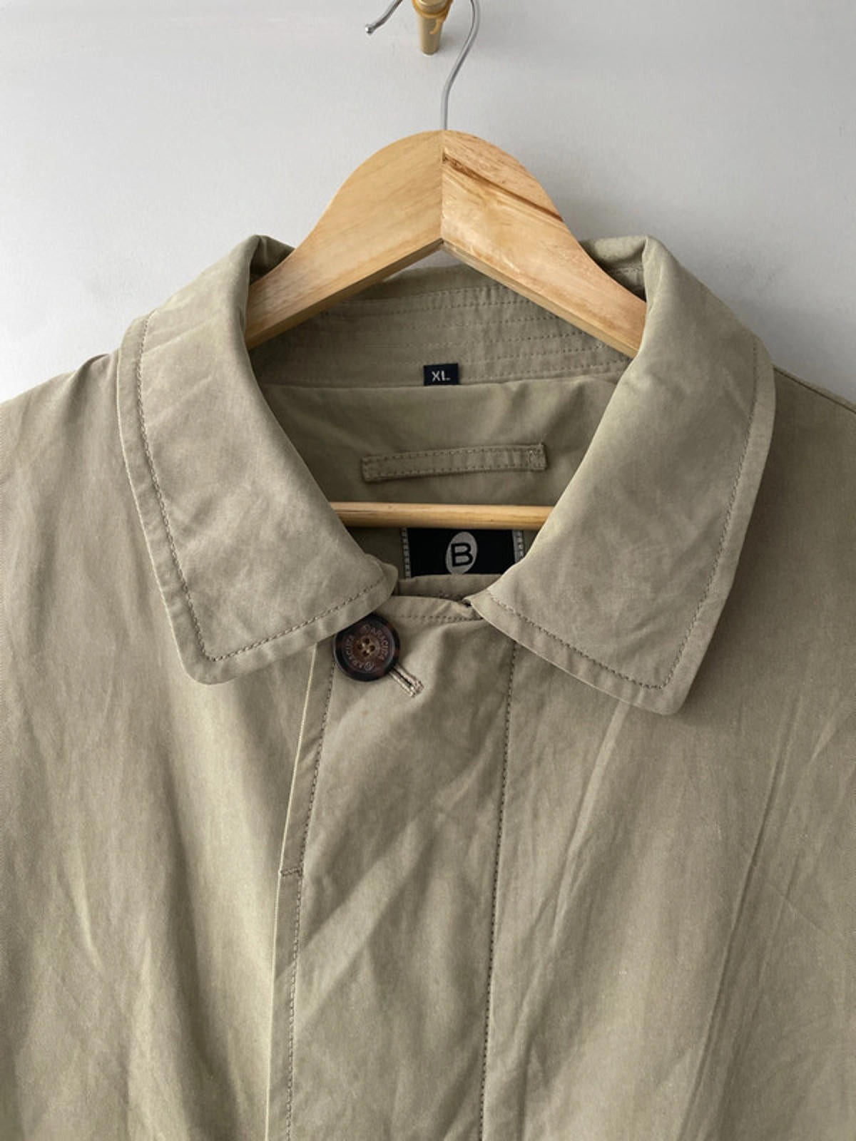Men’s Baracuta Premium Trench Mac Coat In Beige - XLarge- 2068
