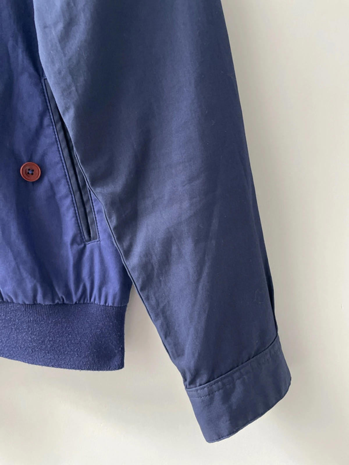 Men’s Fred Perry Premium Harrington Jacket Coat In Navy - Small - 2116