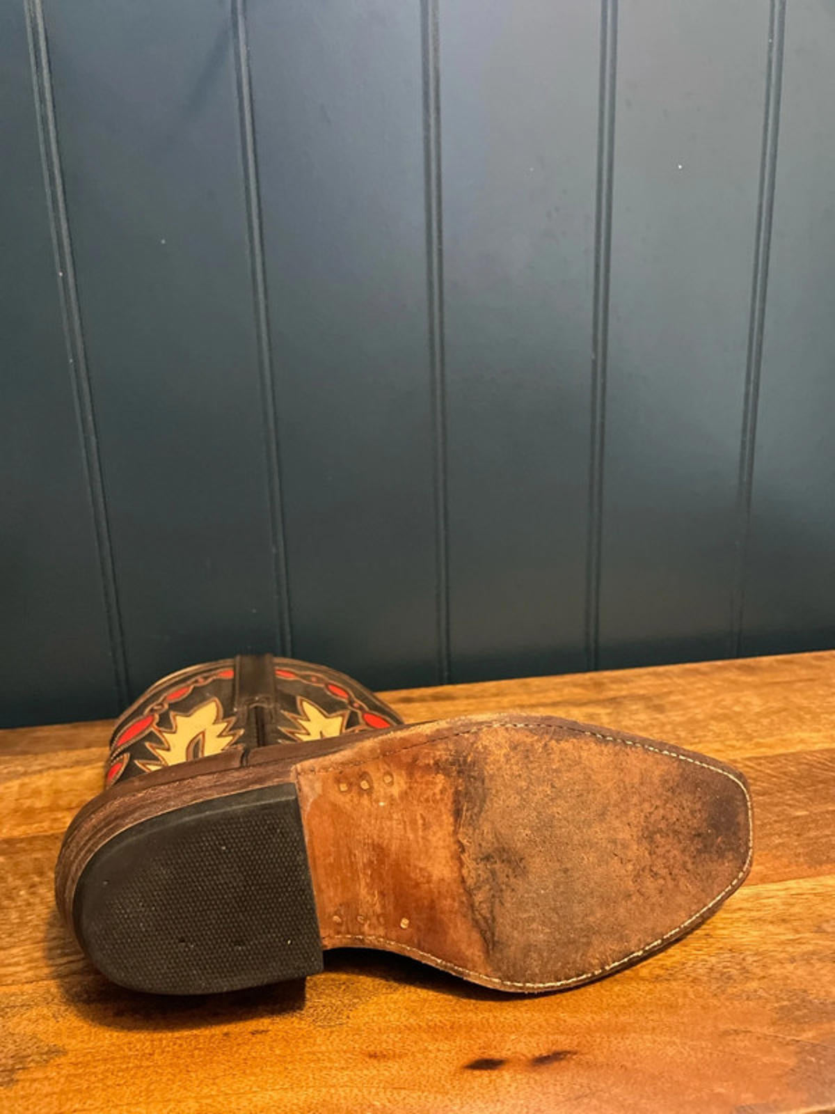 Women’s Buffalo Premium Leather Hand Crafted Cowboy Boots - UK5- 2575