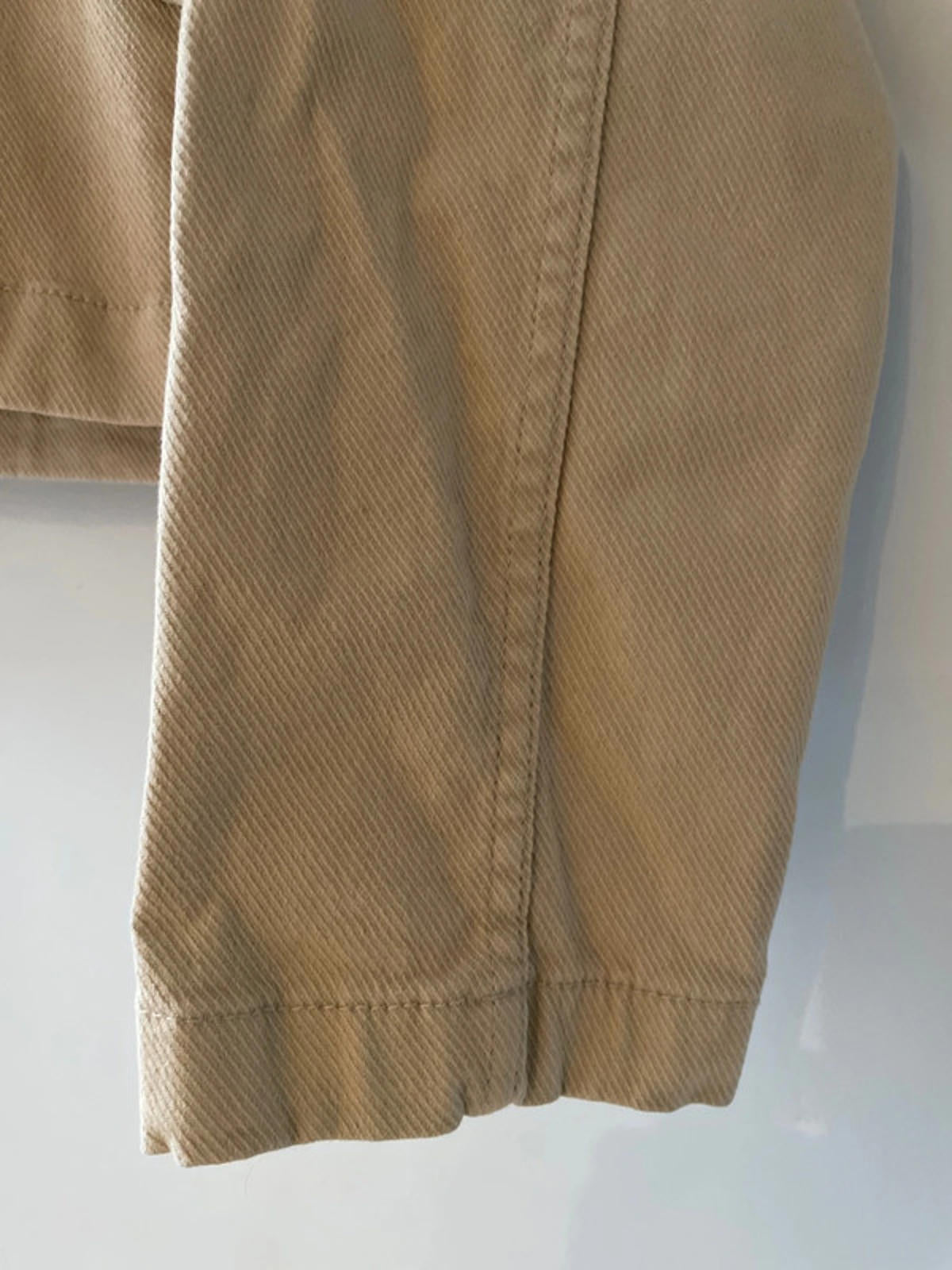 Women’s Zara Cropped Denim Jacket In Cream - XSmall - 2502