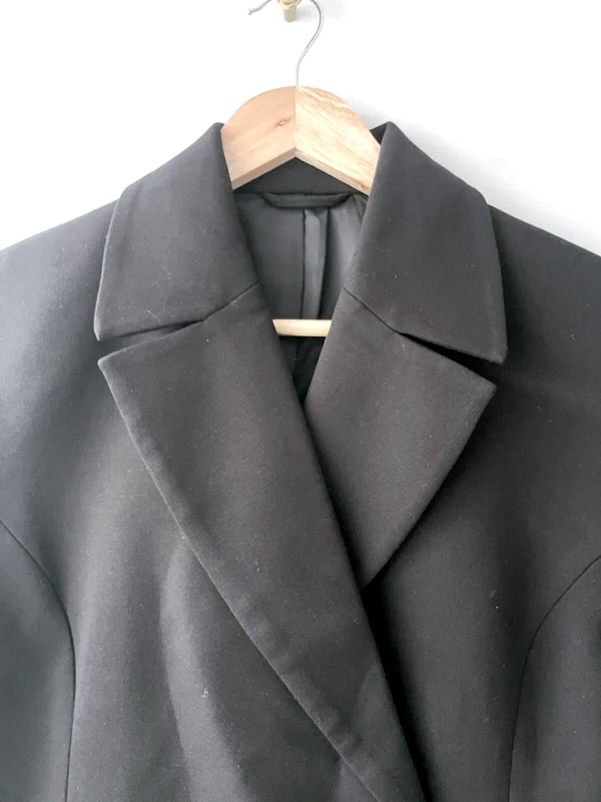 Women’s Weekday Double Breasted Blazer Jacket in Black - Small - 2983