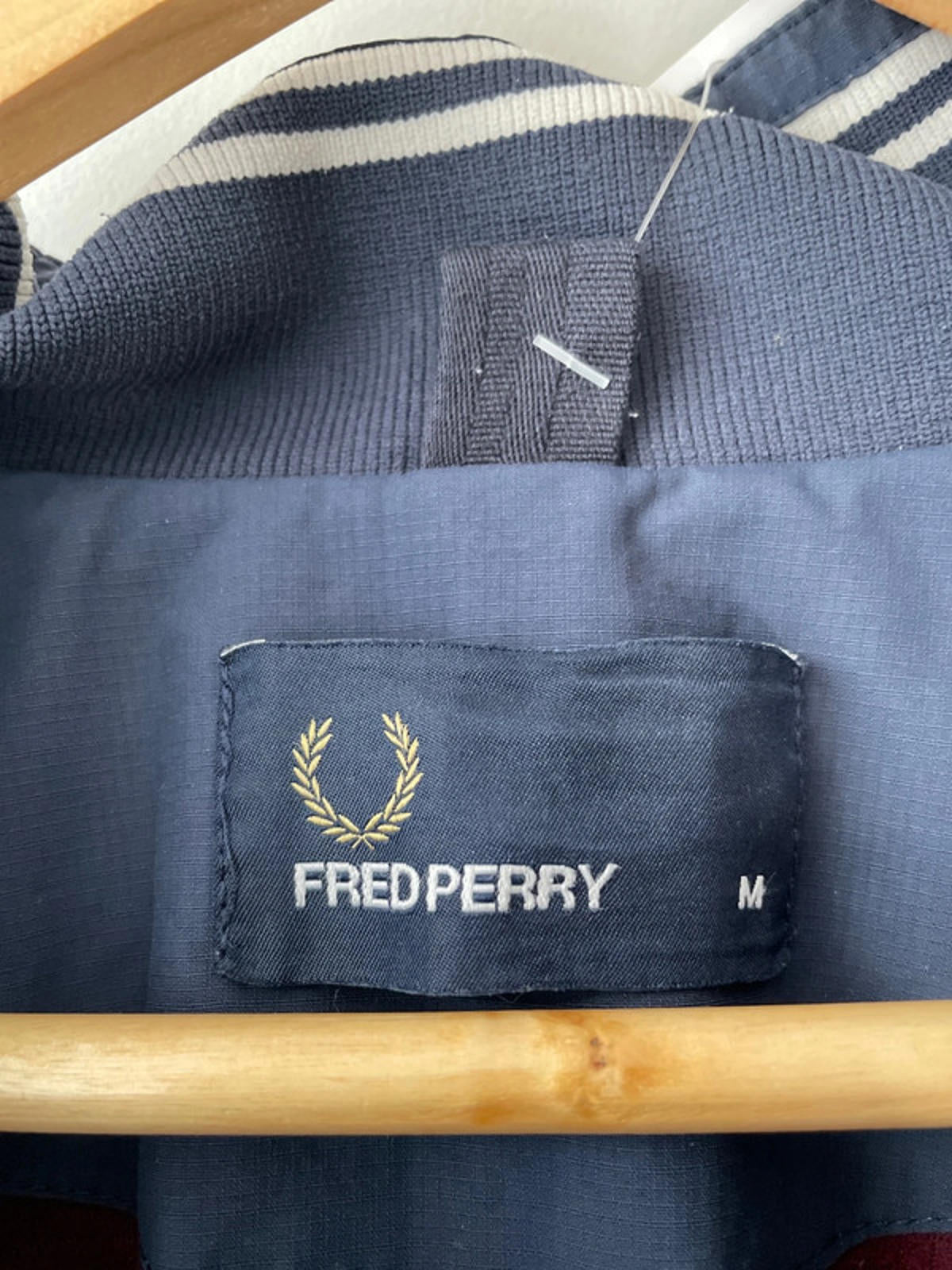 Men’s Fred Perry Harrington Jacket Coat In Navy - Medium - 2072