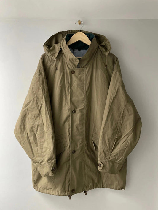 Men’s Baracuta Premium Hooded Trench Coat In Khaki - Medium - 2369