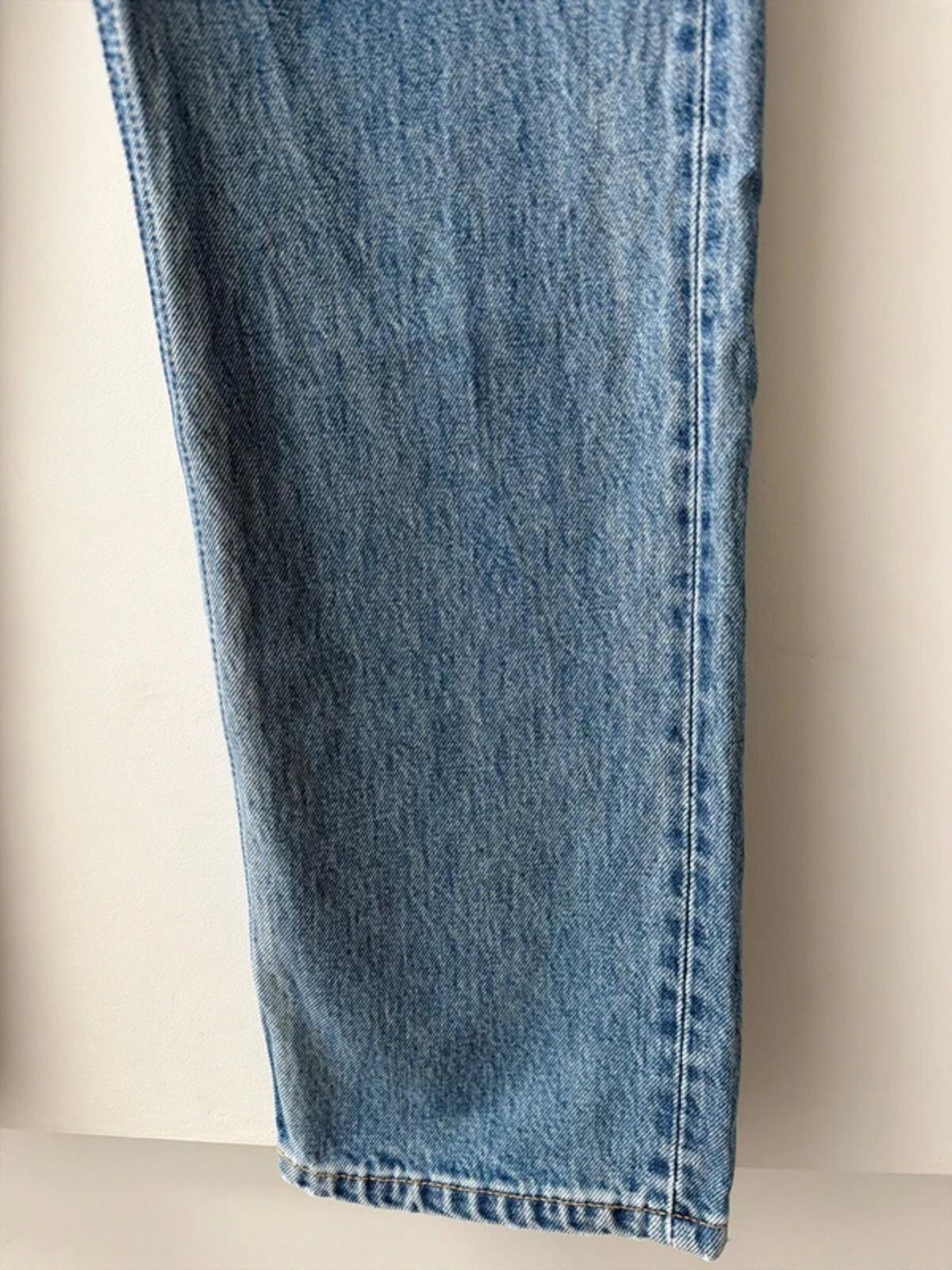 Women’s Weekday Rowe Extra High Waist Straight Fit Jeans - W24/L30 - 3378