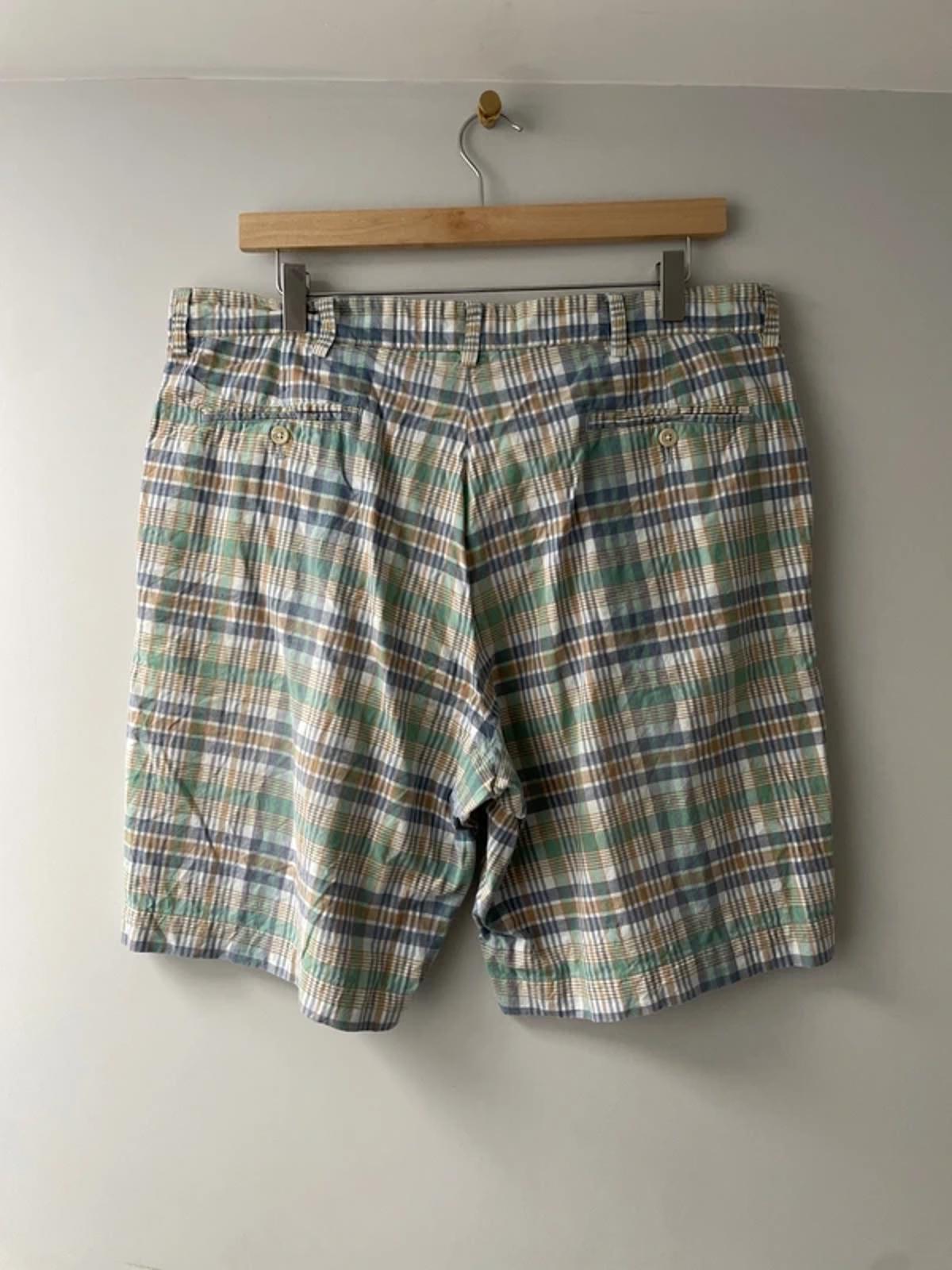 Men’s Ralph Lauren Check Shorts in Green/Blue - W34/L9 - 3144