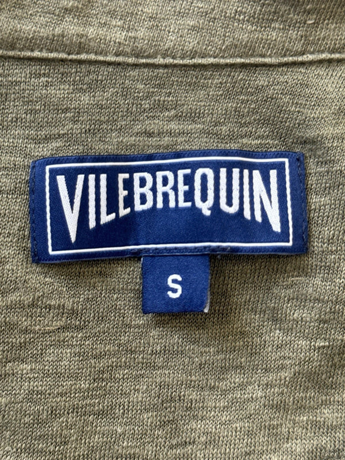 Men’s Vilebrequin Premium Linen Polo Top In Khaki - Small  -1340