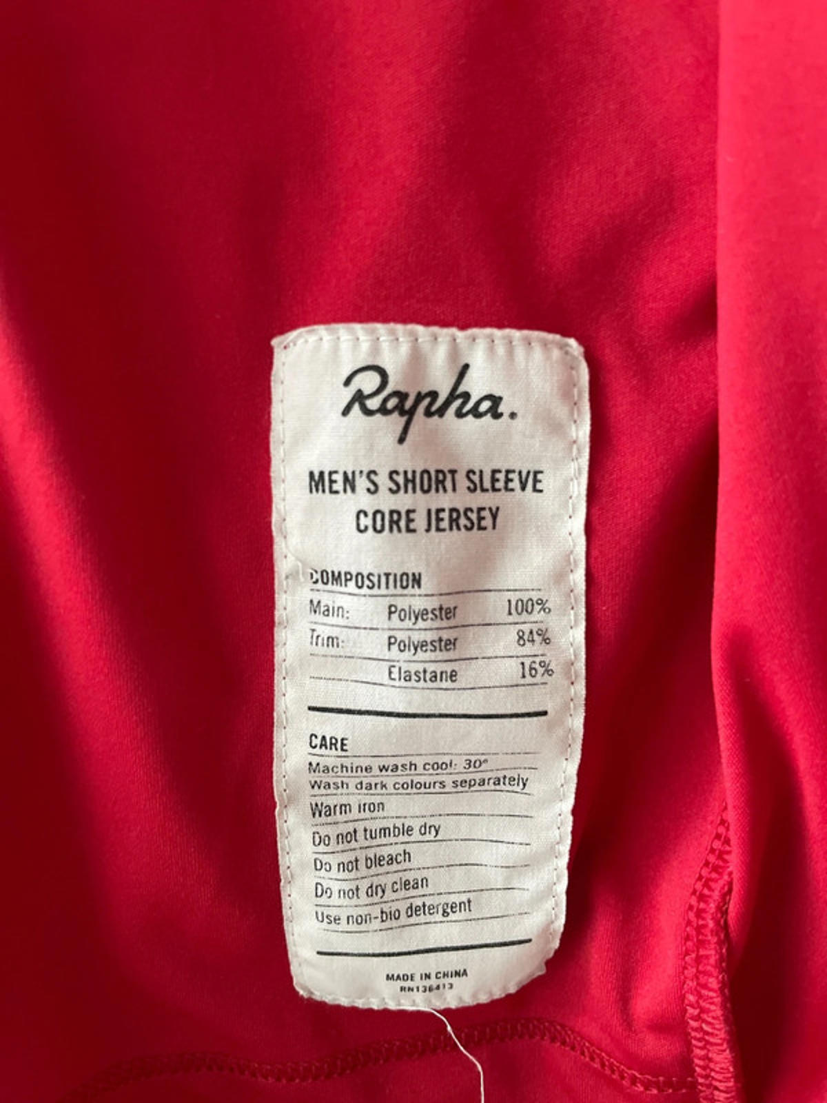 Men’s Rapha Premium Short Sleeve Cycling Jersey Top In Red - Large - 2843