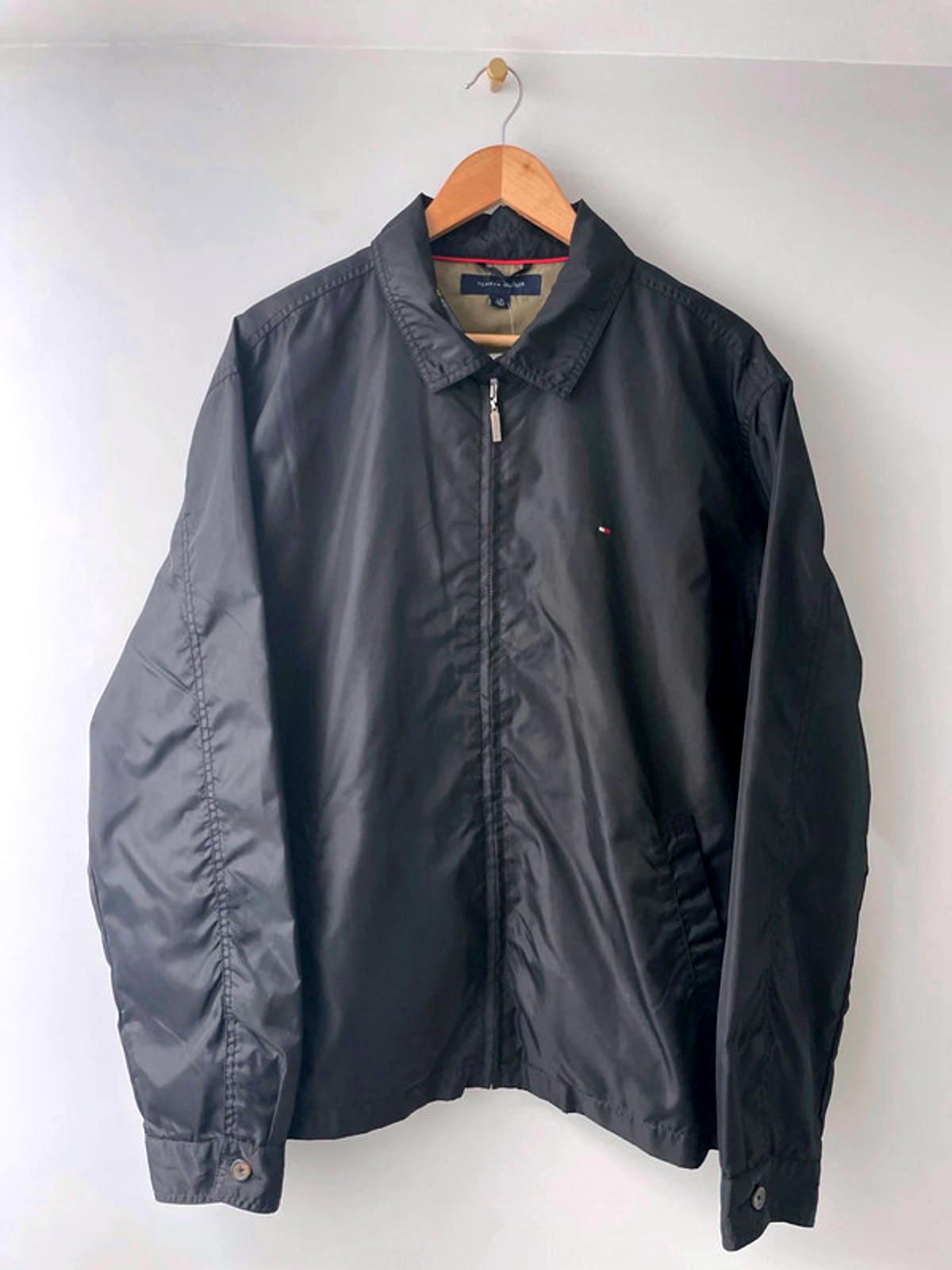 Men’s Tommy Hilfiger Premium Harrington Jacket In Black - Large - 2056