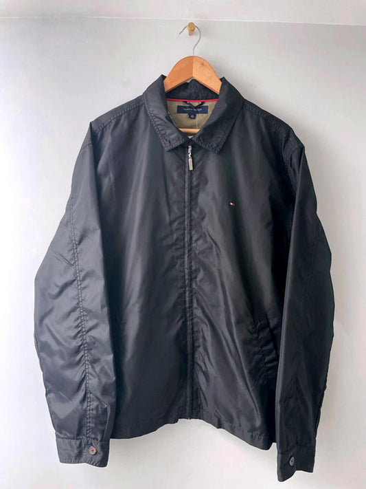 Men’s Tommy Hilfiger Premium Harrington Jacket In Black - Large - 2056