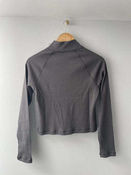 Women’s Nike Premium Ribbed Long Sleeve Zip Through Top - Small - 1740