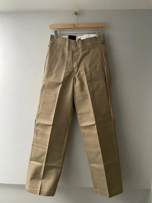 Women’s Dickies Double Knee Straight Fit Work Pant Chino in Beige - W26/L32-2955