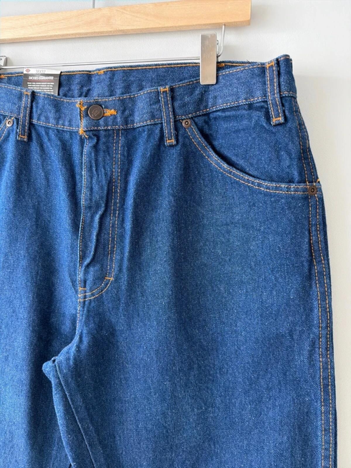 Men’s Dickies Baggy Fit Jeans In Navy Blue - W36/L32 - 3375