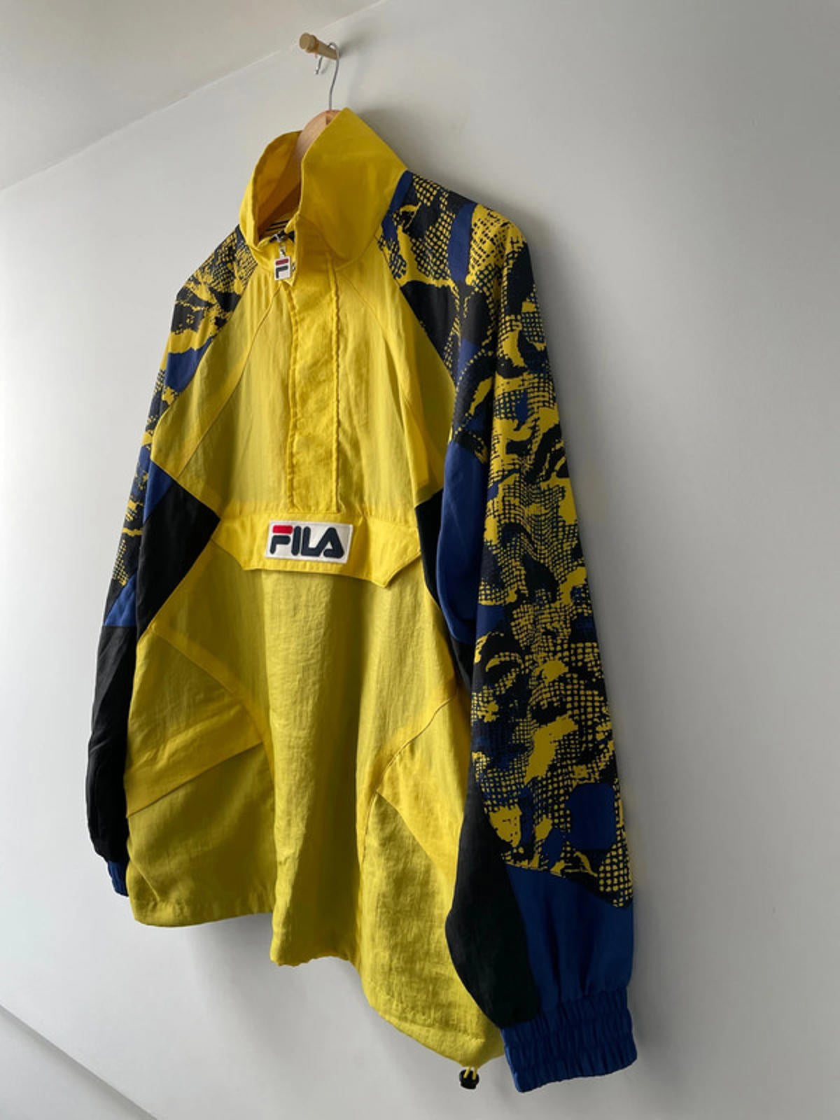 Men’s Fila 1/4 Zip Overhead Retro Oversized Windbreaker Jacket - Small - 2065