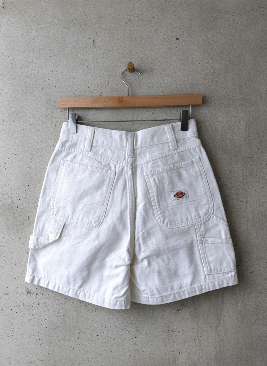 Women’s Dickies Duck Baggy Fit Cargo Shorts In Off White - W28 - 3373