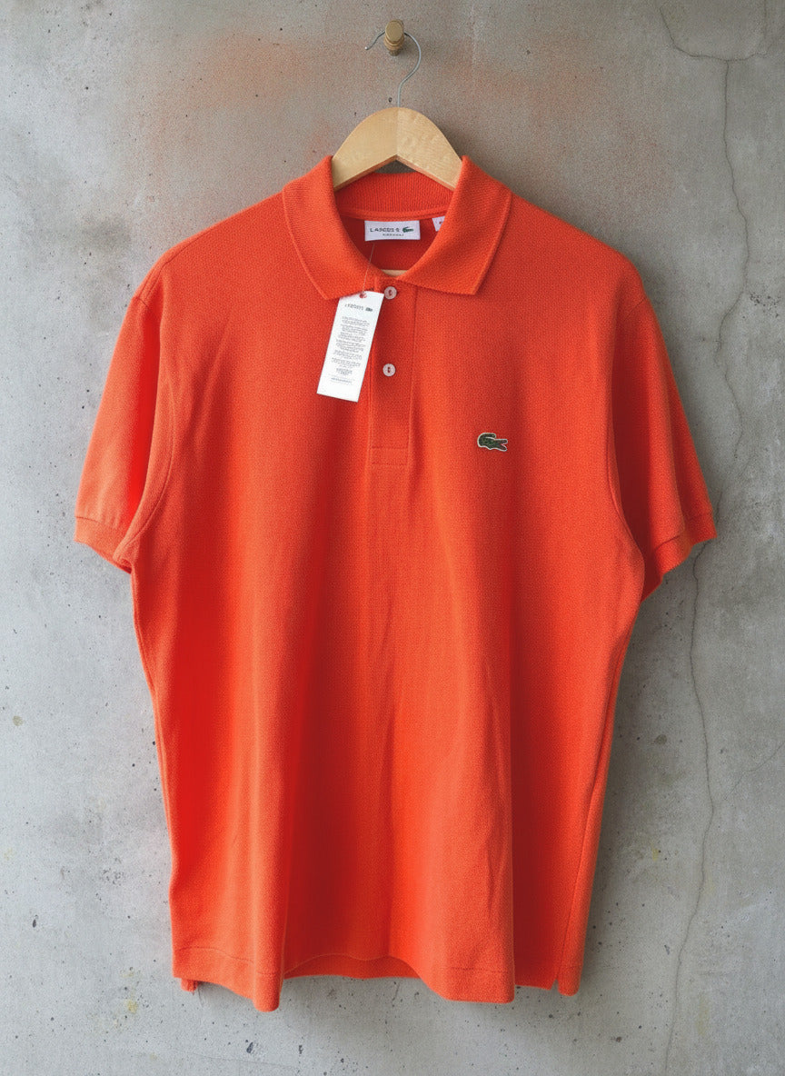 Men’s Lacoste Classic Fit Polo Shirt Top In Orange - Large - 3669