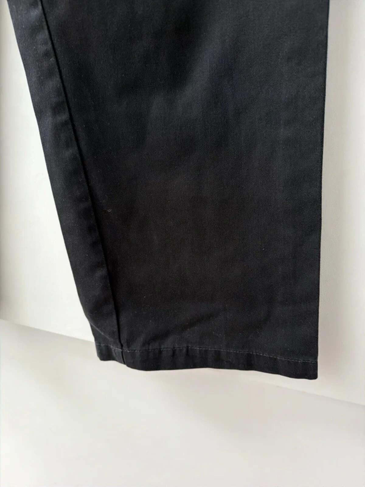 Women’s Dickies Wide Leg Baggy Fit Trousers In Black - W26/L30 - 3383