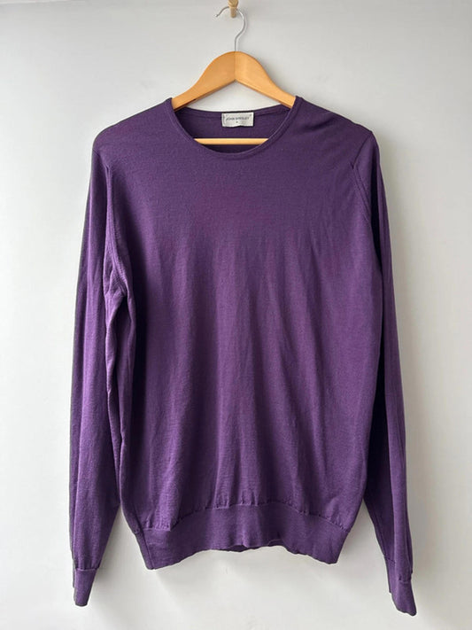 Men’s John Smedley Merino Wool Crew Neck Jumper Made In England - XLarge - 0743