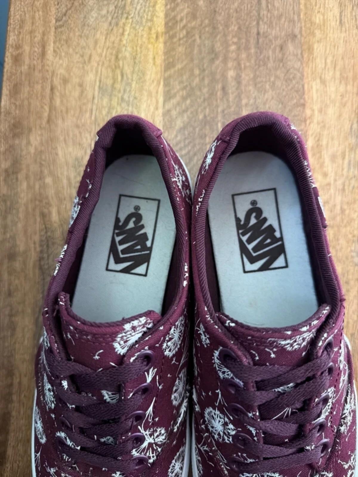 Women’s Vans Winston Printed Trainers In Burgundy - UK4.5 - 3321